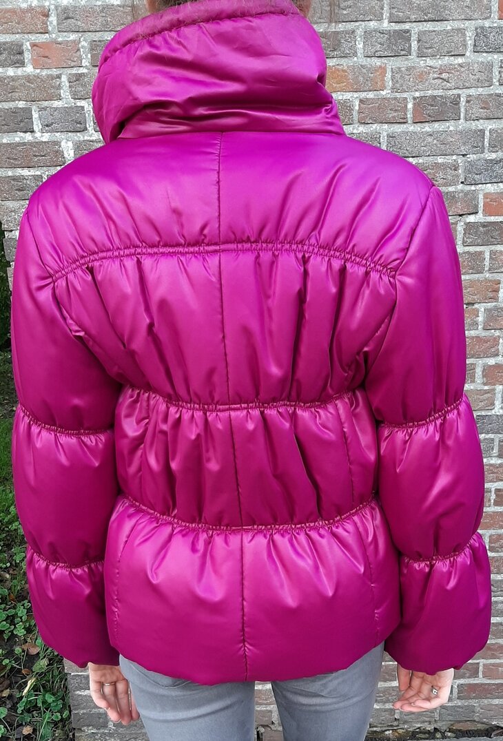 Winterjas Dames Magenta, maat 38