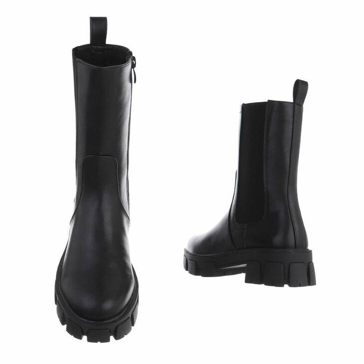 Chelsea Boots Dames Zwart