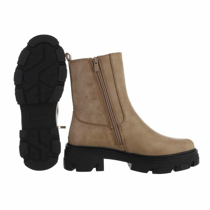 Chelsea Boots Dames Khaki