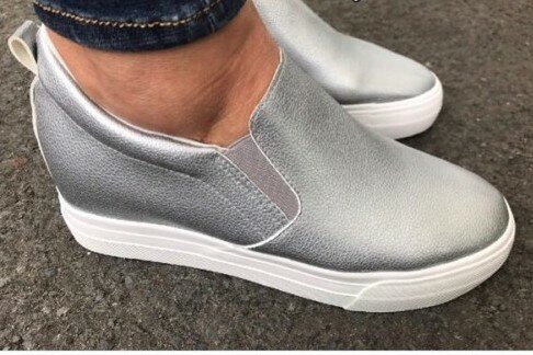 Sneakers Dames Zilvergrijs