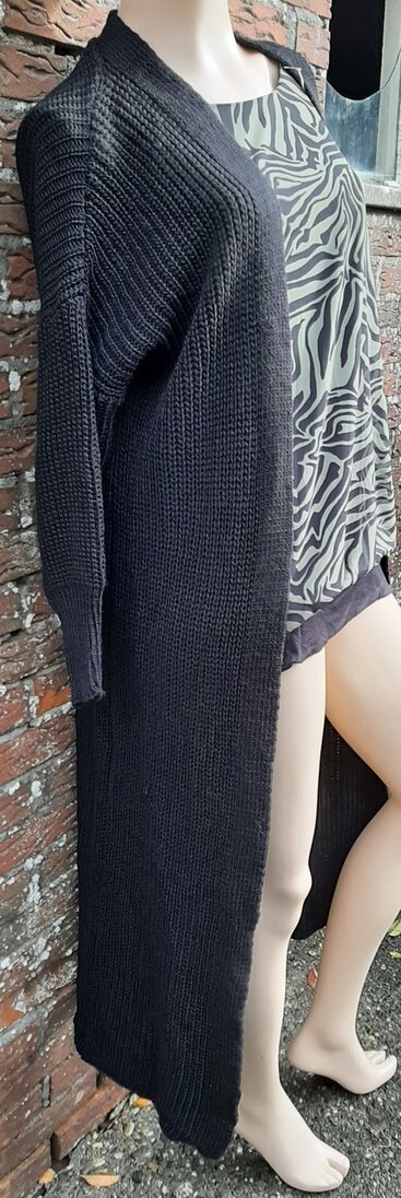 ALIDA MOD Lang Vest Zwart