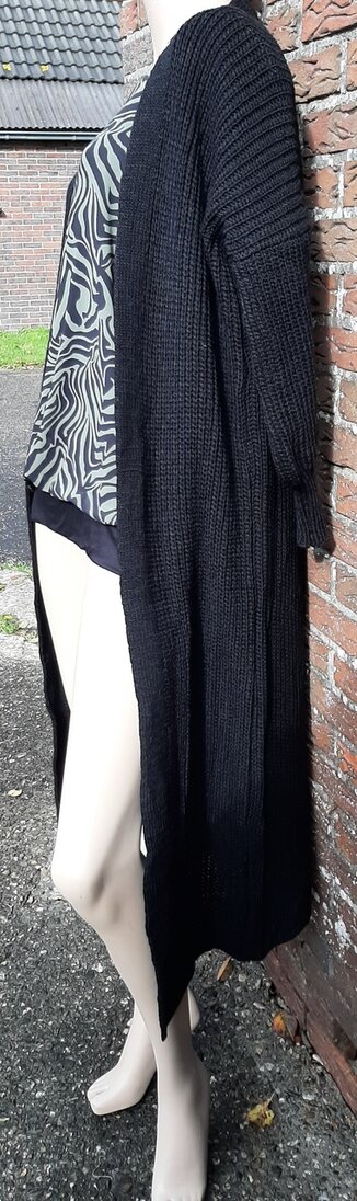 ALIDA MOD Lang Vest Zwart