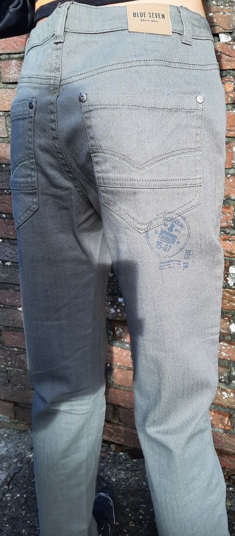 BLUE SEVEN Jeans Groen, Maat 152
