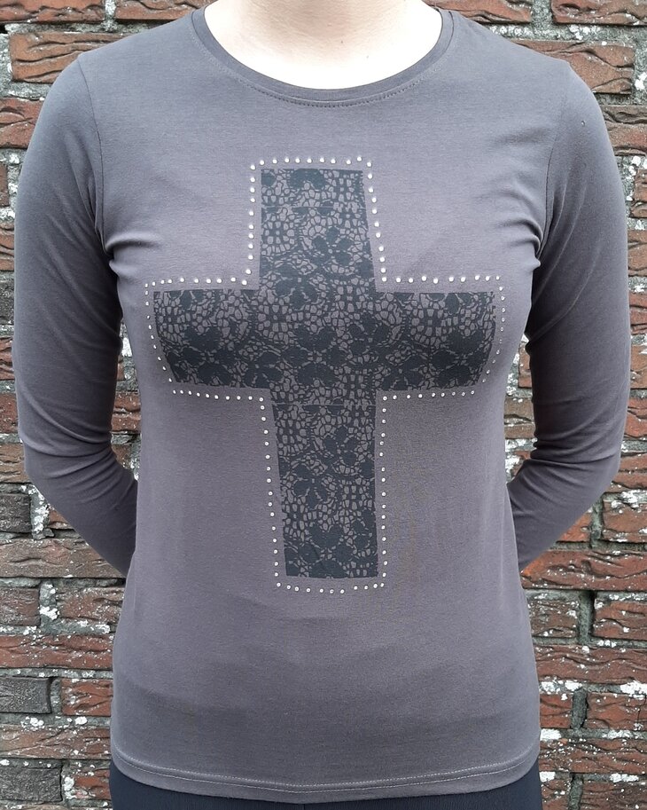 BLUE SEVEN Shirt Antraciet