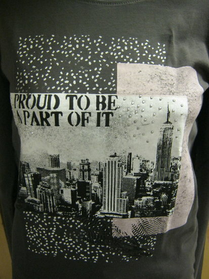 Blue Seven Shirt Meisjes Antraciet