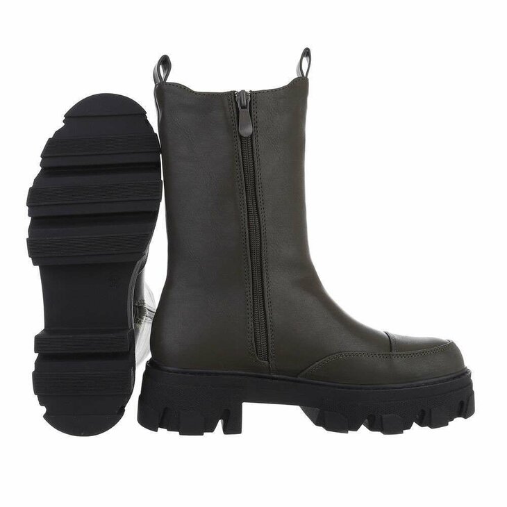 Chelsea Boots Dames Groen