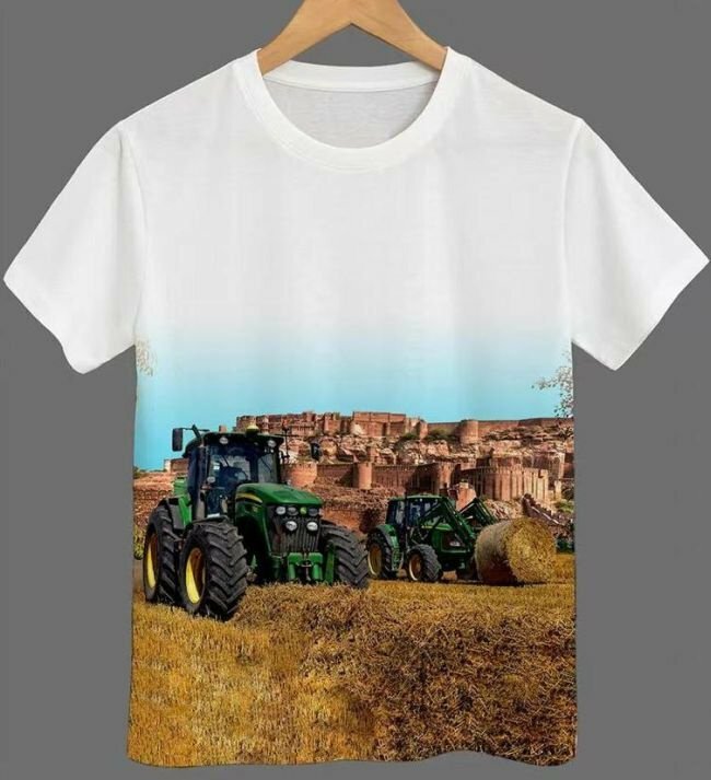 Trekker Tshirt Heren JOHN DEERE