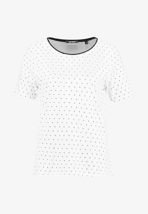 Tshirt Dames Wit, met stippen
