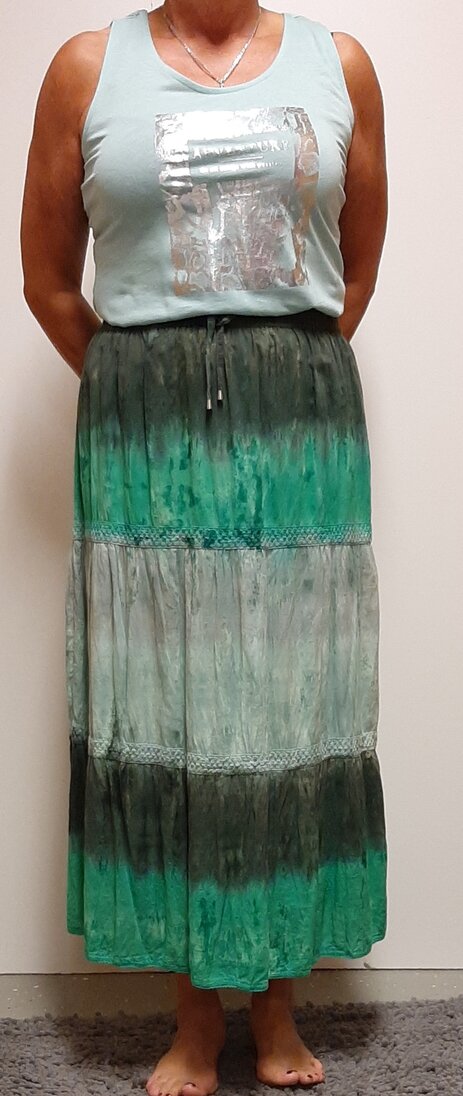 Blue Seven Lange Rok Groen