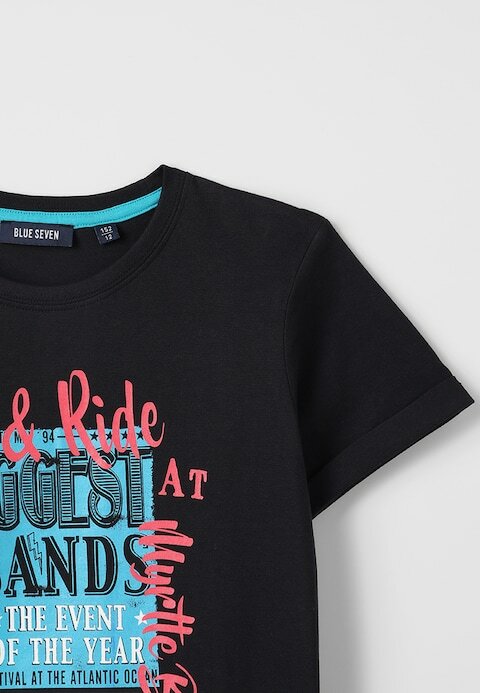 Blue Seven Tshirt Jongens Zwart