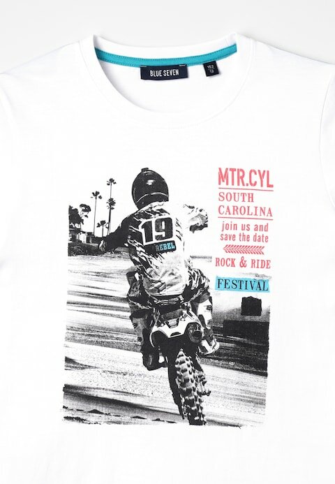 Blue Seven Tshirt Jongens Wit