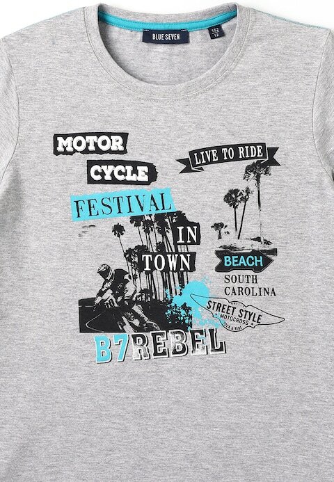 Blue Seven Tshirt Jongens Grijs