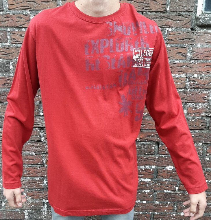 BLUE SEVEN Shirt Jongens Rood, maat 164