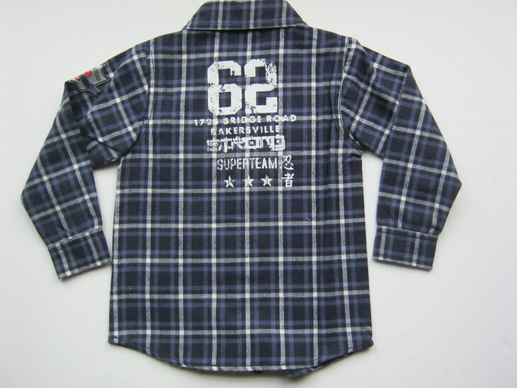 BLUE SEVEN blouse jongens donkerblauw