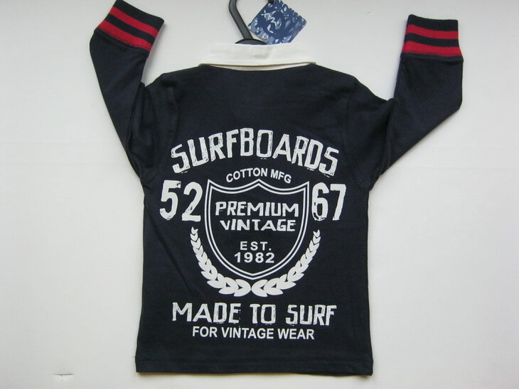 Polo shirt donkerblauw, maat 116