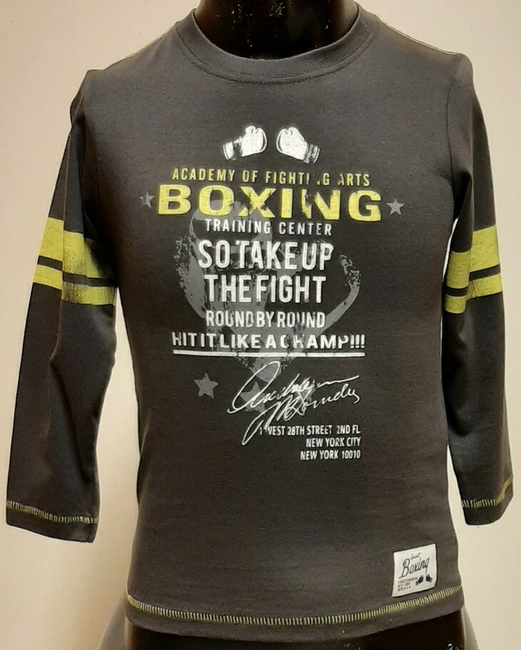 Blue Seven Shirt Jongens Antraciet Maat 98