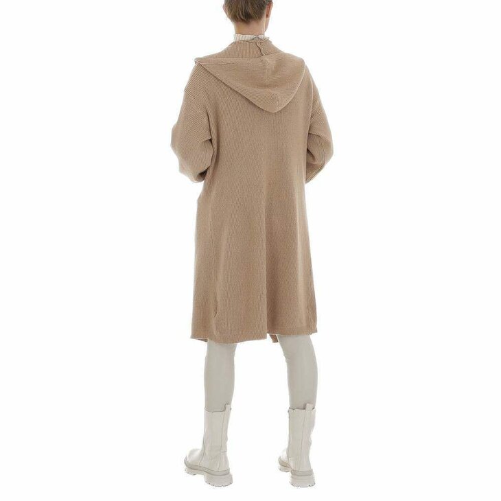 Lang Vest Dames Camel, ONE SIZE