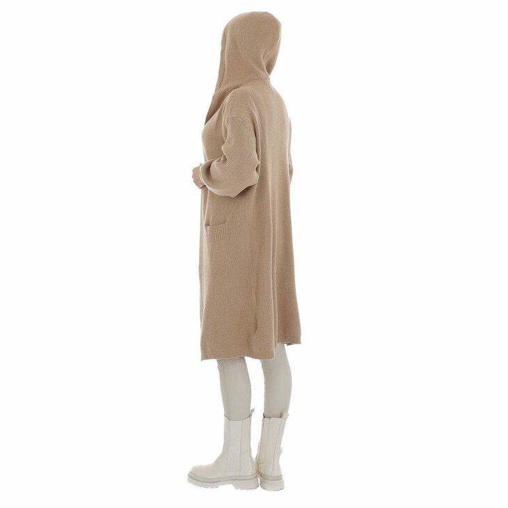 Lang Vest Dames Camel, ONE SIZE