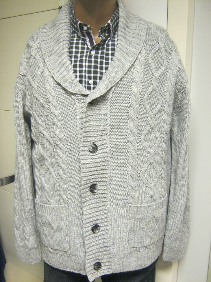 BLUE SEVEN Vest Heren Grijs