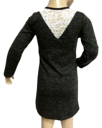 Jurkje Smiley  Meisjes Zwart, maat 98/104