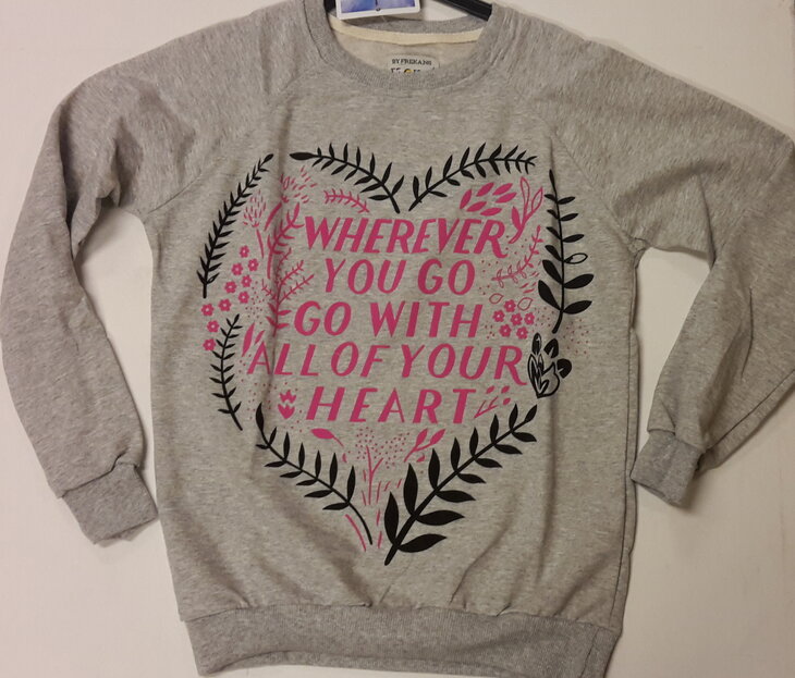 Sweater Meisjes Grijs, maat 164