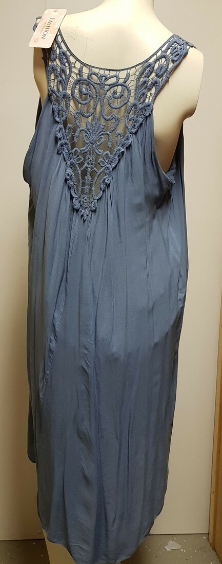 Jurk Dames Blauw, ONE SIZE