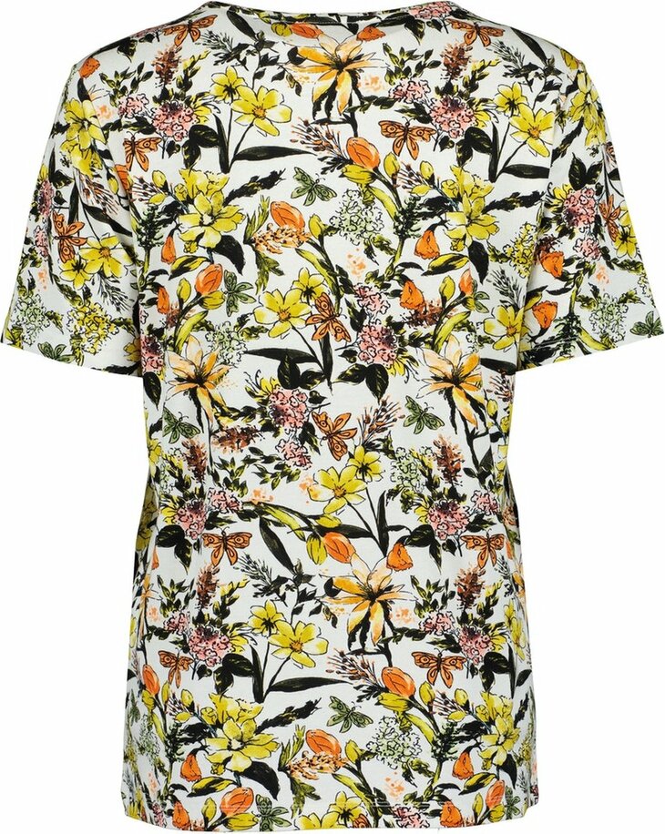 BLUE SEVEN Tshirt Bloemen Wit