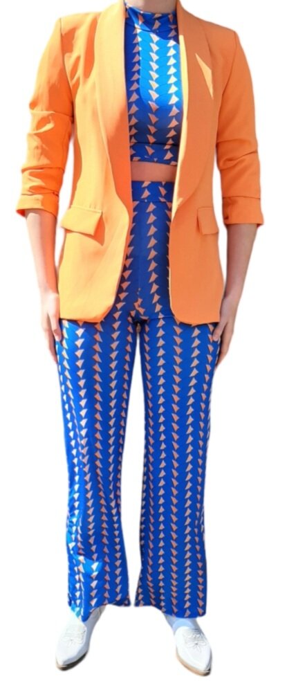 Flare Broek Kobalt Blauw