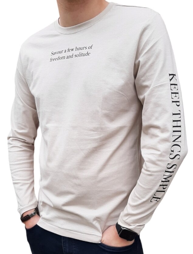 BLUE SEVEN Shirt Heren Beige