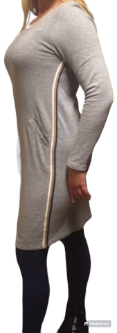 Blue Seven Jurk Dames Grijs