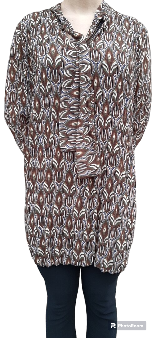 Iz Naiz Tuniek / Lange Blouse Dames Bruin