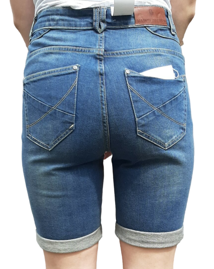 Brams Paris Bermuda Jeans Justine, Blauw