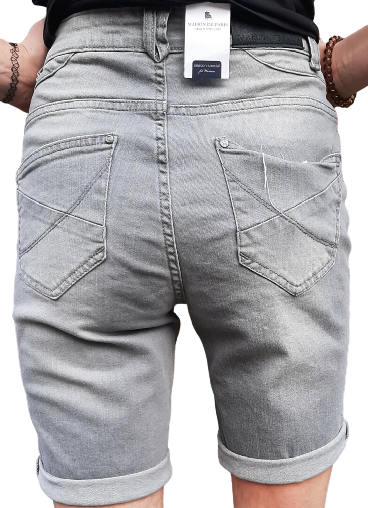 Brams Paris Bermuda Jeans Gonny Grijs