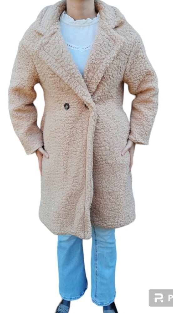 (Teddy) Winterjas Dames Camel
