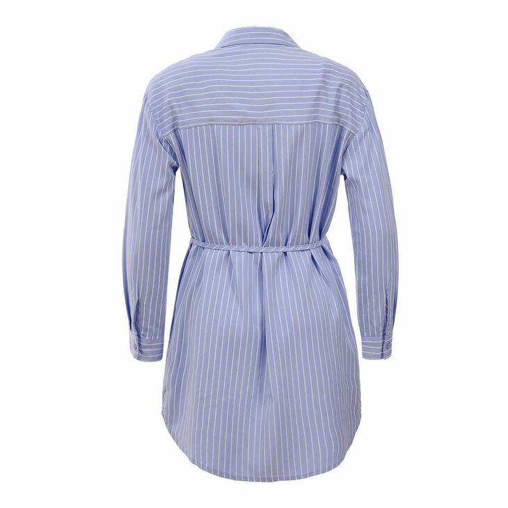 Lange Blouse Meisjes Blauw/wit