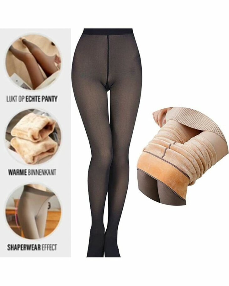 Fleece Panty Zwart, ONE SIZE 