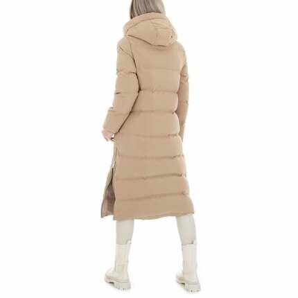 Lange Winterjas Taupe, maat XL