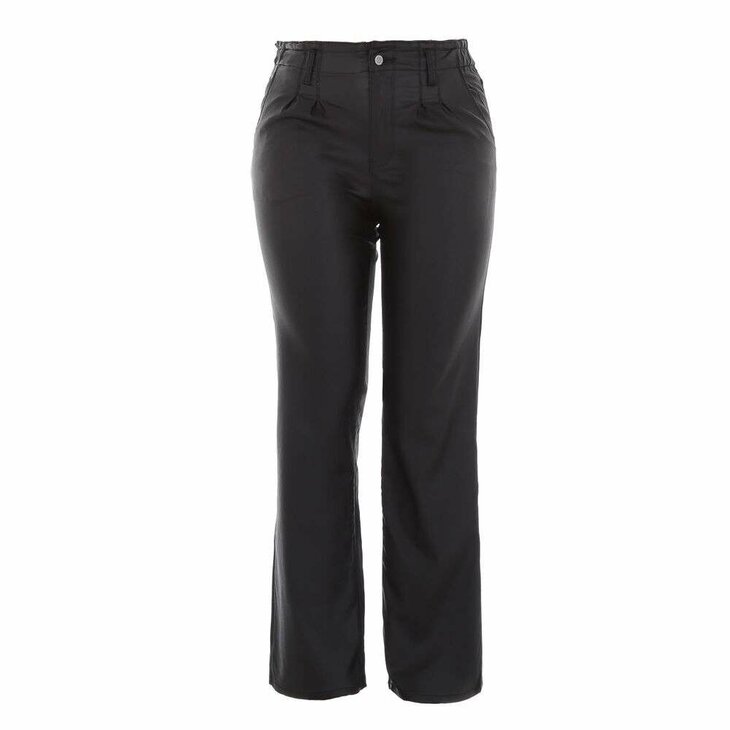 Leder-Look Broek Zwart