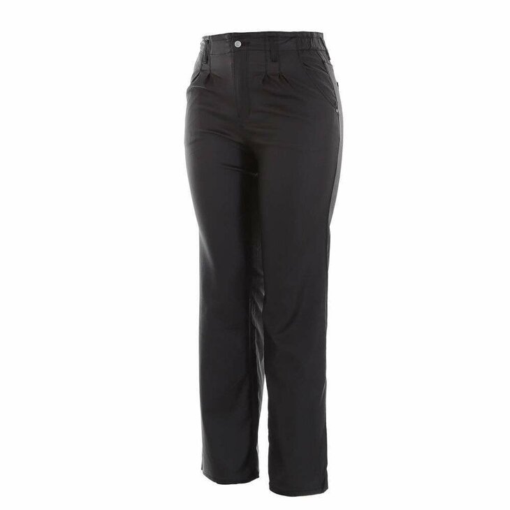 Leder-Look Broek Zwart