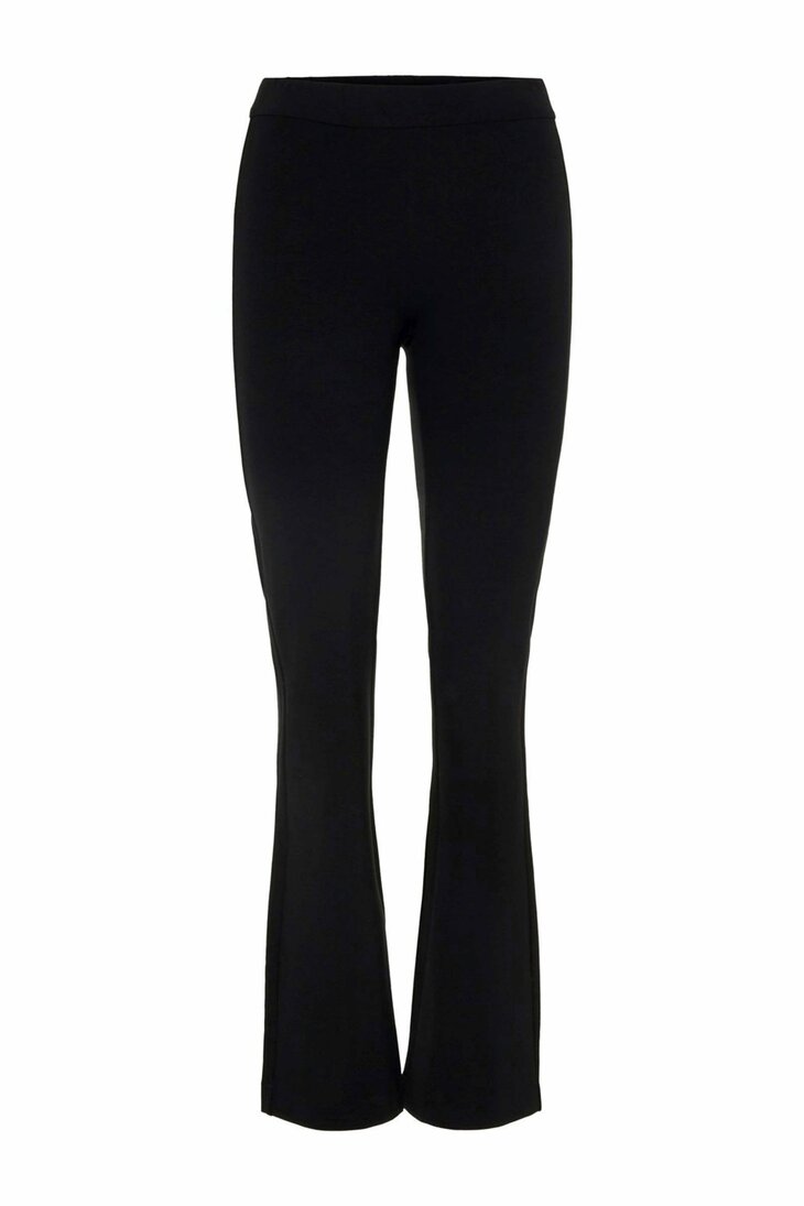 Annuo Fashion Hoog model Flared broek ZWART