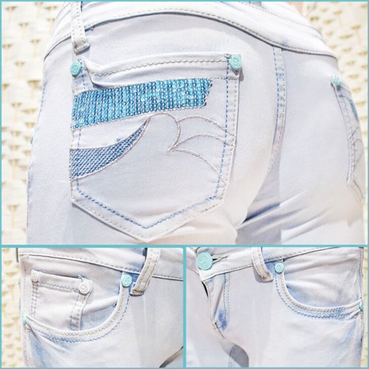 Jeans Dames Lichtblauw