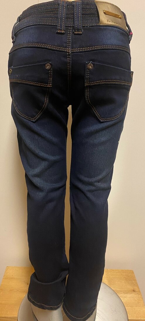 Jeans Meisjes Donkerblauw, 110/116