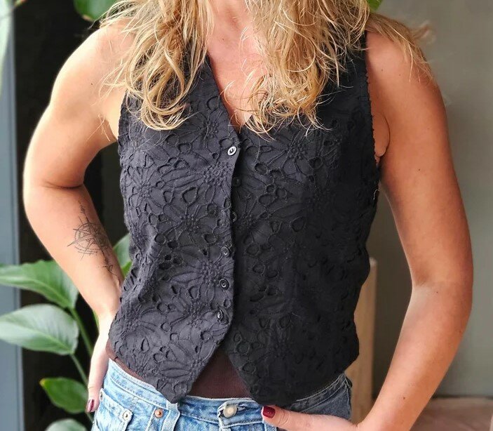 Gilet Dames ZWART ONE SIZE