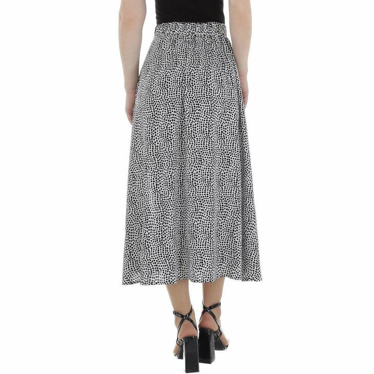 Lange Rok Dames Bloemen Wit