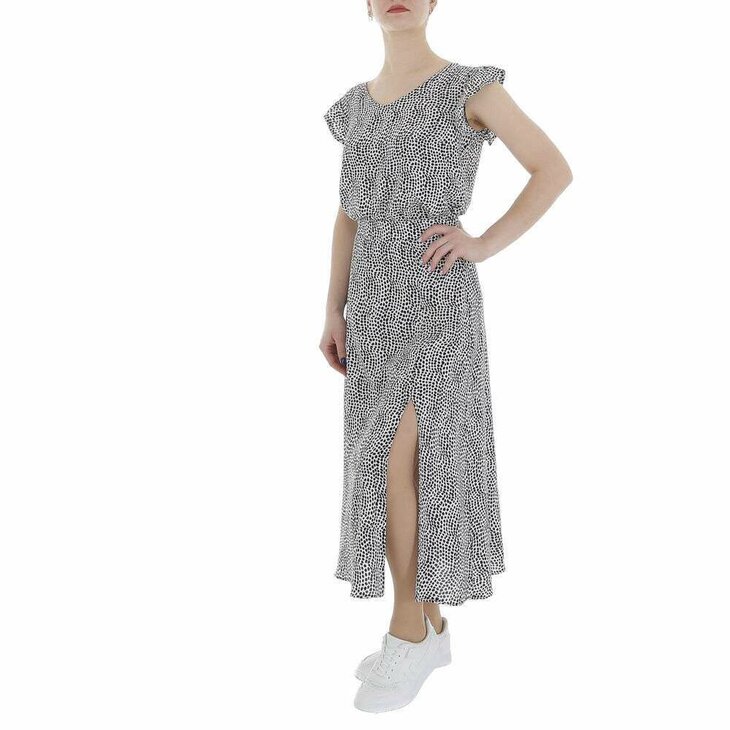 Lange Rok Dames Bloemen Wit