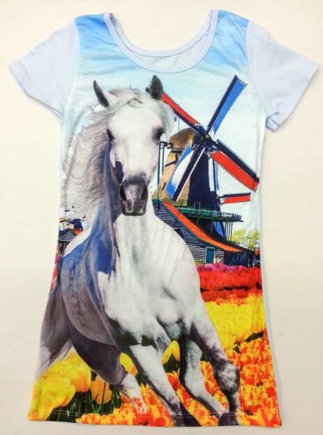 Jurk Paard Lichtblauw