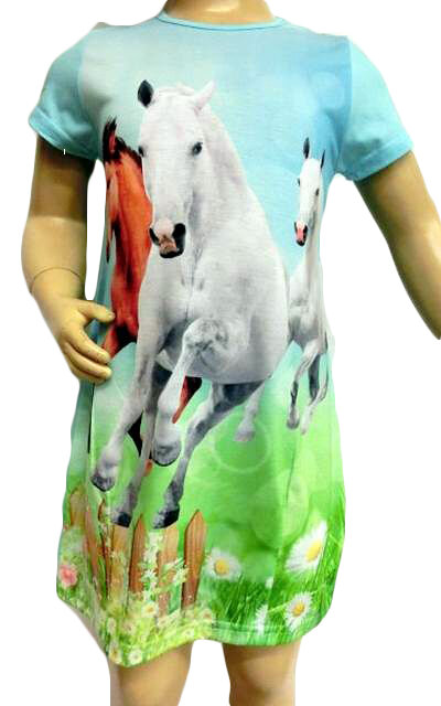 Jurk Paard Mintgroen