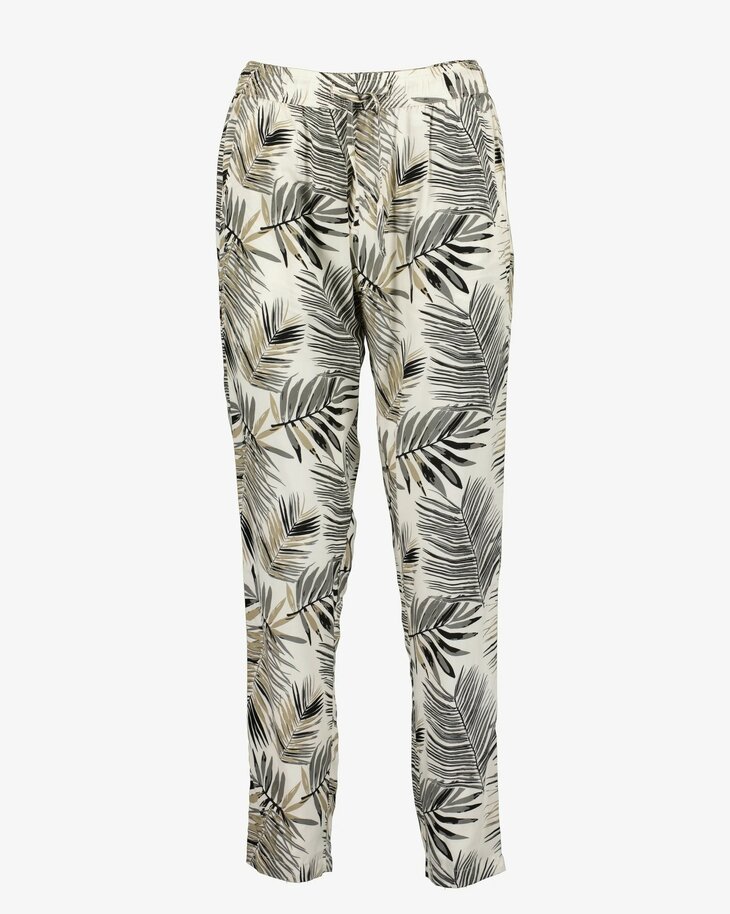 BLUE SEVEN Bloemen broek beige