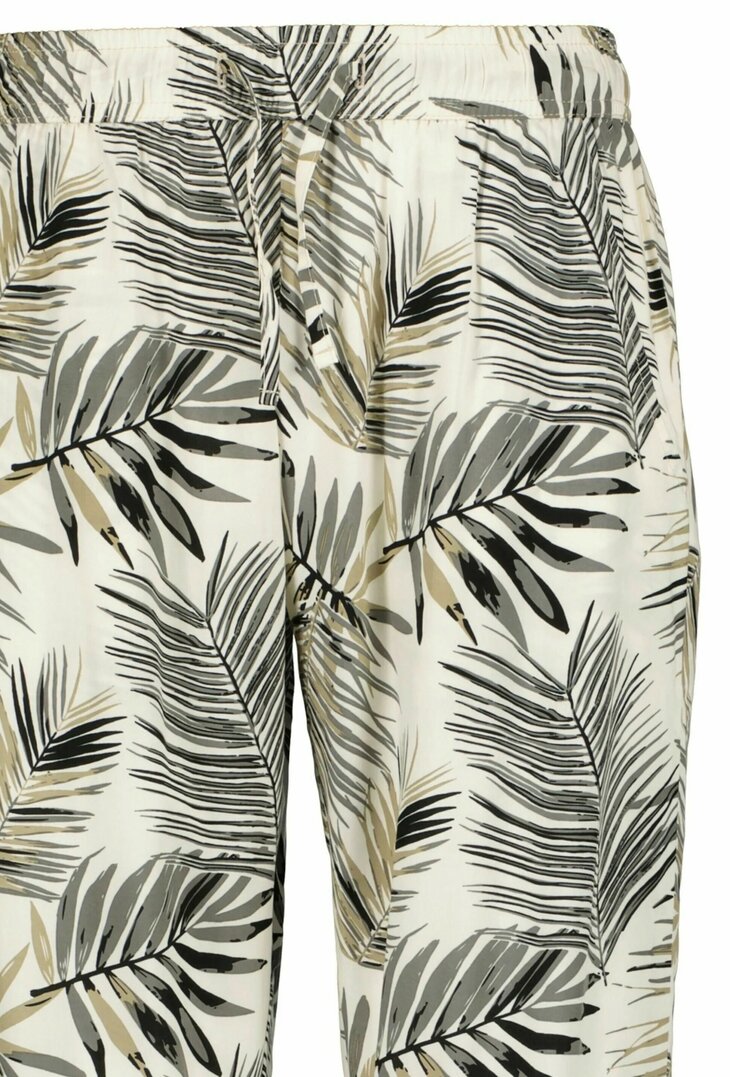 BLUE SEVEN Bloemen broek beige