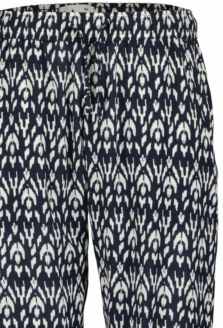 BLUE SEVEN Bloemen broek Donkerblauw